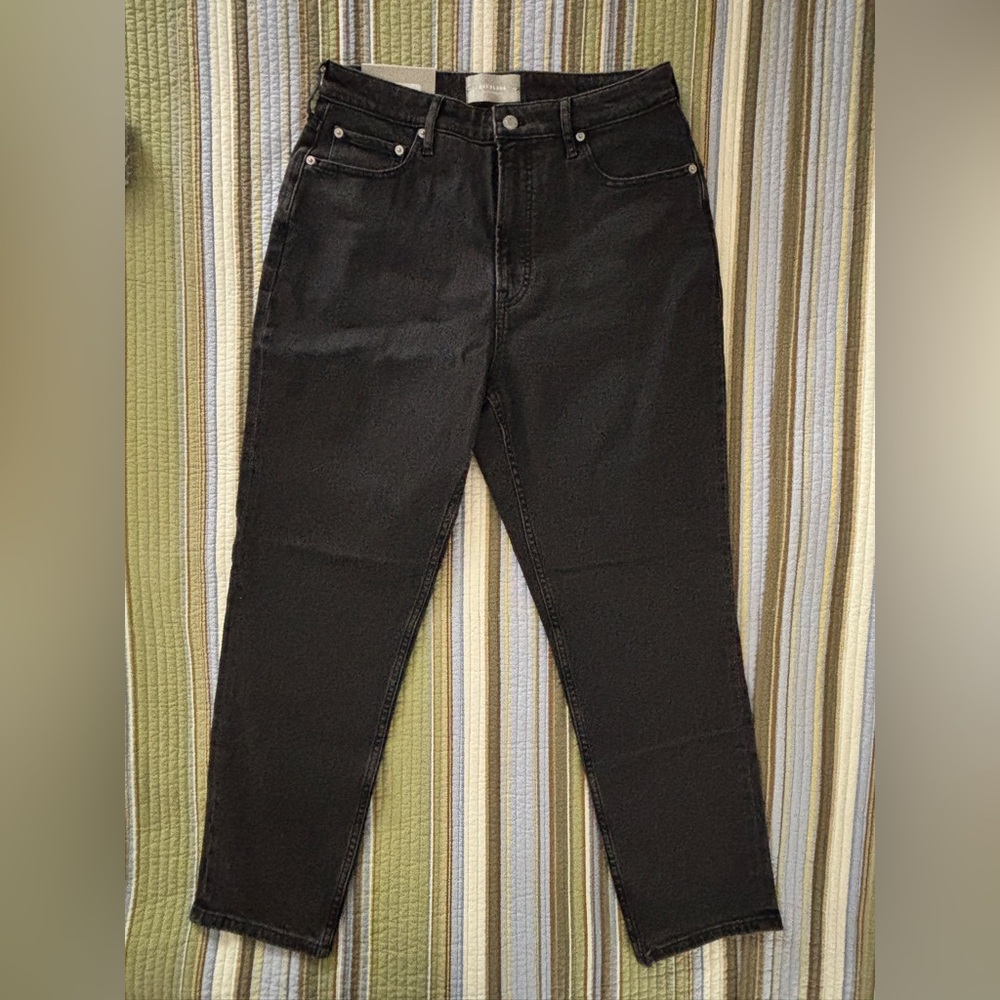 Everlane Women's Cheeky Hourglass Jean in Washed Black, Size 31, Cotton